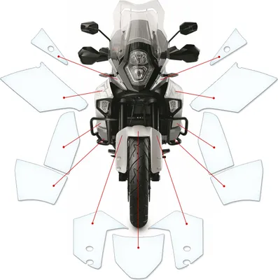 Produktbild von Lackschutzfolie Steinschlagschutz passend für KTM SUPER ADVENTURE (2015-C) nur PU
