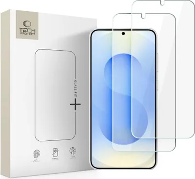 Zdjęcie produktu dla Szkło Hartowane Tech-Protect Glass Fit+ 2-Pack Galaxy S26 Clear