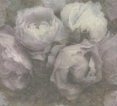 Produktbild von Livingwalls Rosentapete New Walls florale Tapete Romantic Dream Vliestapete violett grün 10,05 m x 0,53 m
