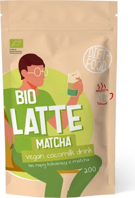 Obrázok produktu pre LATTE MATCHA - KOKOSOVÝ NÁPOJ SMATCHA 200 g - DIÉTNA STRAVA