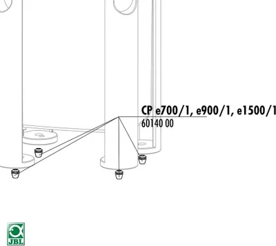 Produktbild von JBL CP e4/7/9/1500/1 4 Gummip. f.Filterbeh.