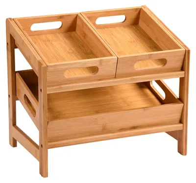 Produktbild von Kesper Küchenregal braun Bambus 26 cm x 39,5 cm x 35,5 cm