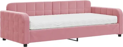 Produktbild von vidaXL Tagesbett mit Matratze Rosa 90x200 cm Samt