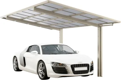 Produktbild von Ximax Aluminium Carport Linea Typ 60 Standard, Farbe:Edelstahl-Look