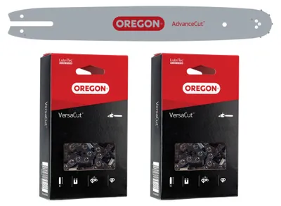 Obrázek produktu pro Oregon VersaCut kombo vodicí lišta + 2x řetěz 35 cm 3/8" LP 1,3 mm 50 TG ( 559166 )