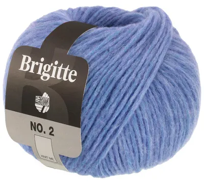 Produktbild von Lana Grossa BRIGITTE NO. 2 Wolle 50 g 140 m Alpaka Baumwolle Strickgarn Farbe 064 - Azurblau