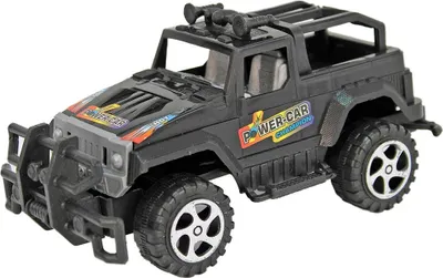 Produktbild von Schwarzes Geländewagen Spielzeugauto mit Friktionsmotor