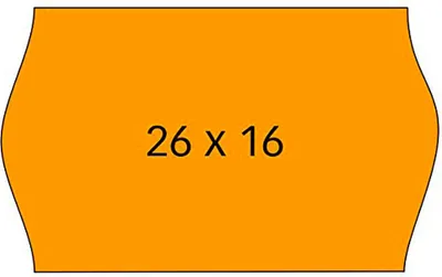 Obrázek produktu pro Samolepky v rolích apli 101719/ 26 x 16 mm/ balení 6 rolí/ oranžová