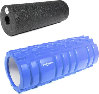 Produktbild von Faszienrolle mit Noppen Blau + Faszienrolle 15cm
