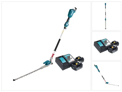 Produktbild von Makita DUN 500 WRM2 Akku Heckenschneider 18 V 50 cm Brushless + 2x Akku 4,0 Ah + Ladegerät
