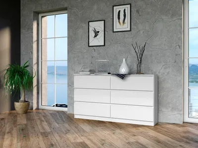 Produktbild von Kommode, 120/140 cm Breiten,  6 Schubladen