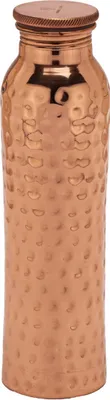Produktbild von Gehämmerte Kupferflasche 900 ml Ayurvedische Handgefertigte Trinkflasche NEU