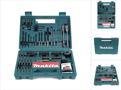 Obrázok produktu pre Makita B-53811 Sada bitov a vrtákov 100 kusov s držiakom bitov v plastovom kufríku
