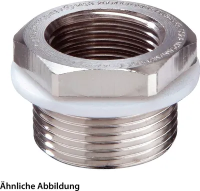 Immagine prodotto di Riduttore WISKA ATEX M/M da M50x1,5 a M32x1,5 esagonale in ottone (CuZn) nichelato Ex-d IIC / Ex-e IIEx tDA21 IP66