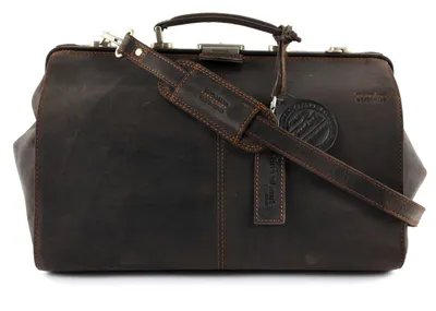 Immagine prodotto di GreenLand Nature Pelle cartella borsa da ufficio Westcoast Original Doc-Case Brown with Strap marrone