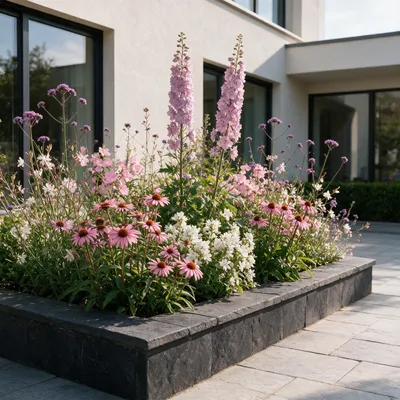 Produktbild von Green boutiQ - Stauden - Beetpaket - Bienen- und Schmetterlingsanlockend - Verschiedenes - Arten und Farben - 12 Pflanzen - Topf 11cm - Höhe 15-25cm