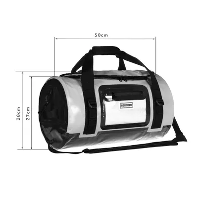 Produktbild von anndora praktische Sporttasche grau wasserdicht mit vielen Extra Taschen Innentaschen - Außentaschen - Bootstasche - 30 Liter | Grau