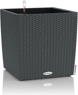 Obrázek produktu pro LECHUZA Cube Cottage 40 květináč, 39,0 x 39,0 x 40 cm, 31 l, kompletní sada, žula