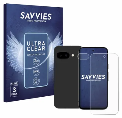 Produktbild von 6x Für Google Pixel 9a (Display+Kamera) Schutzfolie Savvies Displayschutz Display Schutz Folie Klar Transparent