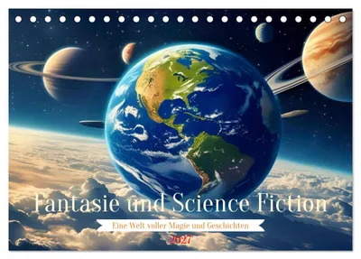 Produktbild von Fantasie und Science Fiction (Tischkalender 2027 DIN A5 quer), CALVENDO Monatskalender