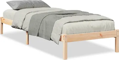 Produktbild von vidaXL Massivholzbett Extra Lang ohne Matratze 90x210 Kiefernholz