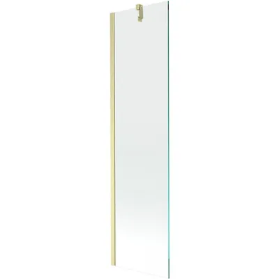 Produktbild von Mexen Next Badewannenfaltwand 1-flügelig 50 x 150 cm, transparent, gebürstet gold - 895-050-000-00-00-55