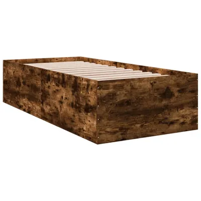 Produktbild von Bettgestell Räuchereiche 75x190 cm Holzwerkstoff