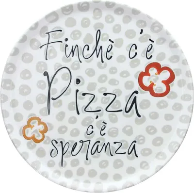 Produktbild von Pizzateller CINZIA "Pizza speranza", 33 cm, aus Porzellan