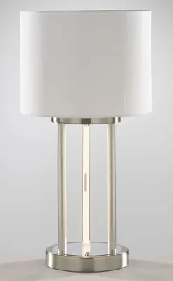 Produktbild von casa NOVA Tischleuchte DOMI DH 28x55 cm silber Tischlampe