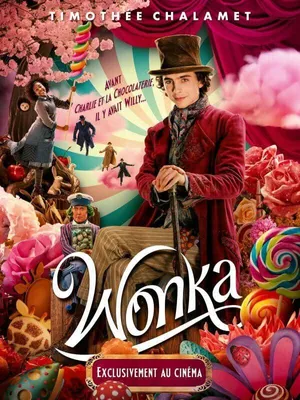 Obrázek produktu pro Wonka – 2023 – Timothée Chalamet – 120 x 160 cm – Originální filmový plakát