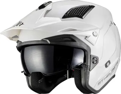 Image de Mt Helmets District Sv S Casque jet blanc S blanc S