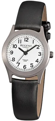 Produktbild von Regent F 871 Damen-Armbanduhr, Leder-Armband