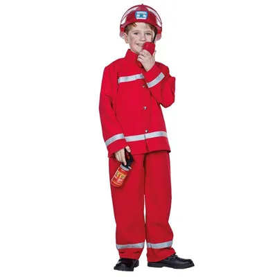Produktbild von Mottoland Faschingskostüm Feuerwehrmann rot