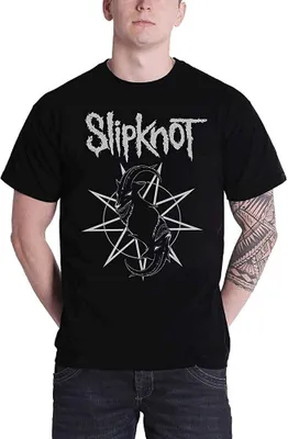 Produktbild von Slipknot - T-Shirt Logo für Herren/Damen Uni RO812 (L) (Schwarz)