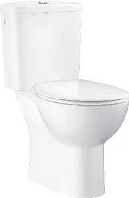 Produktbild von Grohe Bau Ceramic - Set - Stand-WC-Kombination mit Spülkasten + WC-Sitz SoftClose, Alpinweiß 39347000