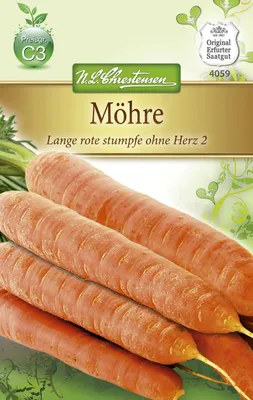 Produktbild von Möhre Lange rote stumpfe ohne Herz 2 | Möhrensamen von N.L. Chrestensen