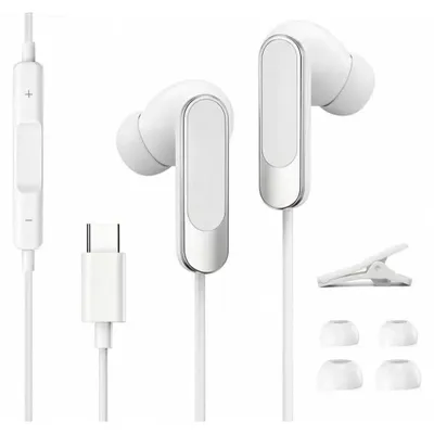 Obrázek produktu pro Sluchátka s USB-C konektorem pro modely 18 Pro, 17, 16, 15. Sluchátka s kabelem a USB-C konektorem