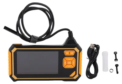 Immagine prodotto di Endoscopio digitale industriale impermeabile da 8 mm, con due obiettivi, display LCD da 4,3 pollici a 1080P e 8 luci a LED