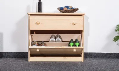 Produktbild von Schuhschrank aus Kiefer, 115x29x29 cm