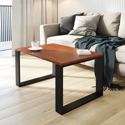 Produktbild von AKKE Caravaggio Couchtisch mit schwarzen Beinen LxBxH: 110x65x45 cm