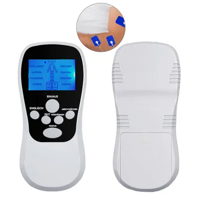 Produktbild von EMS Massagegerät TENS, 8 Modi 15 Stufen, Muskelstimulator wiederaufladbar, für Muskelentspannung Rücken Nacken Schulter Beine, tragbar