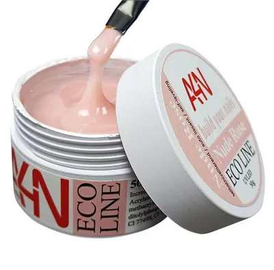 Produktbild von ECO-LINE Nude Rose 50g UV Modellage-Gel Aufbaugel, selbst glättend mit besten Haftungseigenschaften für den Aufbau, Naturnagelverstärkung