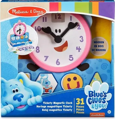 Zdjęcie produktu dla Melissa & Doug 33014, Tickety Tock, magnetyczny drewniany zegar, NOWA zabawka dla dzieci w wieku przedszkolnym