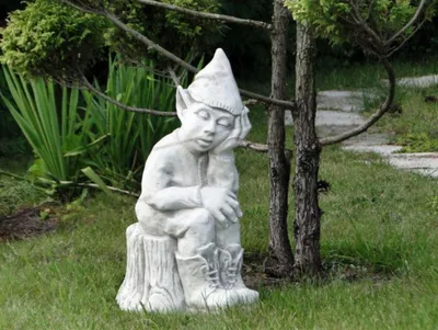 Produktbild von Zwerg Statue Statuen Skulpturen Figur Dekoration Garten Terrasse Stein S201115