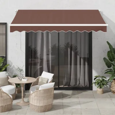 Immagine prodotto di Tenda da sole design manuale marrone 300x250 cm, tende da sole 2024 nuovo