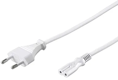 Immagine prodotto di Cavo di rete PREMIUMCORD da 230V a registratore 2m bianco (kpspm2w)