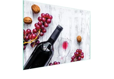 Produktbild von Glasschneidebrett 40x30 Trauben