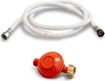 Image de Détendeur gaz PROPANE 37 mbar + Tuyau gaz butane/propane souple 2,00 m