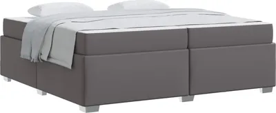 Produktbild von vidaXL Bettrahmen Grau 200 x 200 cm Stoff