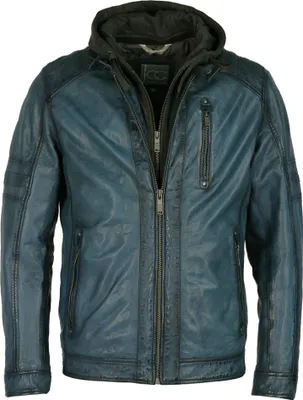 Produktbild von JCC Lederjacke 3102243 Herren vintage teal 62